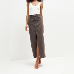 NWT Reformation Tazz Maxi Denim Skirt